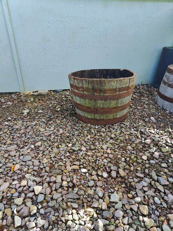 Whiskey Barrel Planters