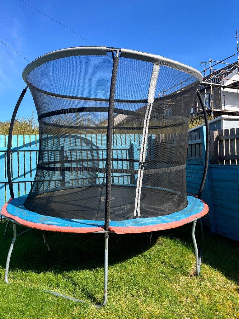 10ft Jump Power Trampoline and Enclosure, Good Condition