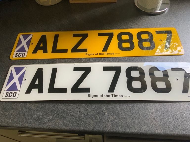 Private number plate