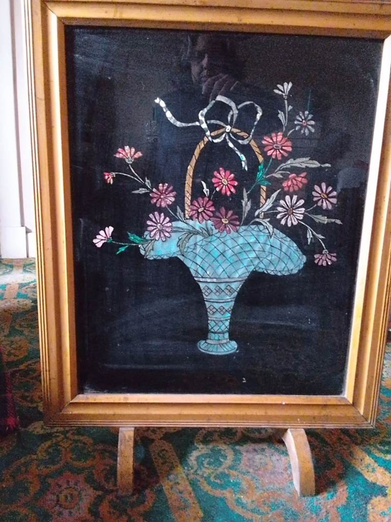 Vintage fire screen 