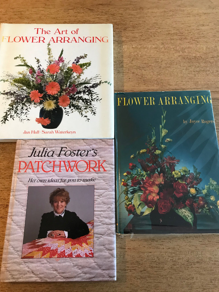 Two flower Arranging Books & One Patchwork Book