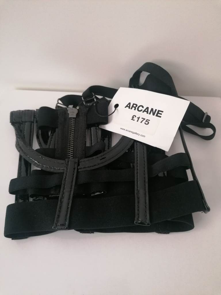 Harness bustier- Black- Leather- New