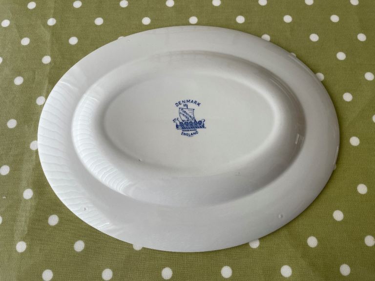 Masons ‘Blue Denmark’ Blue & White China Oval Dinner Plates in VGC ...