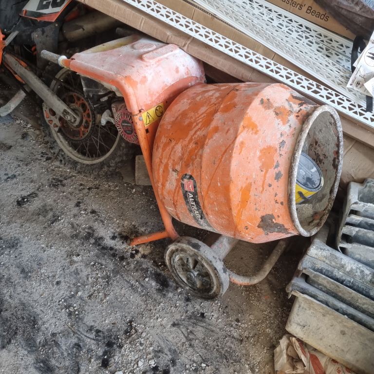 Cement mixer plus stand 