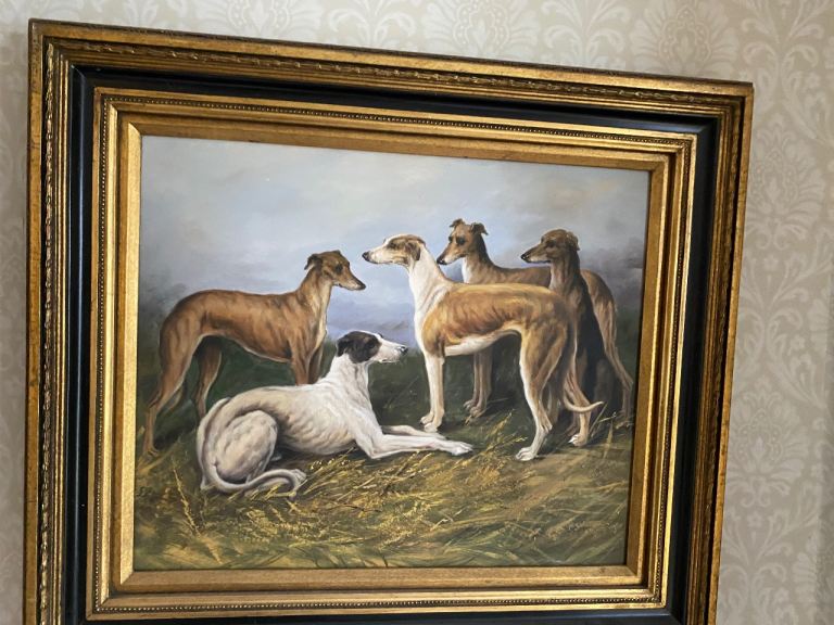 Pair of paintings - large and quality deep frames 