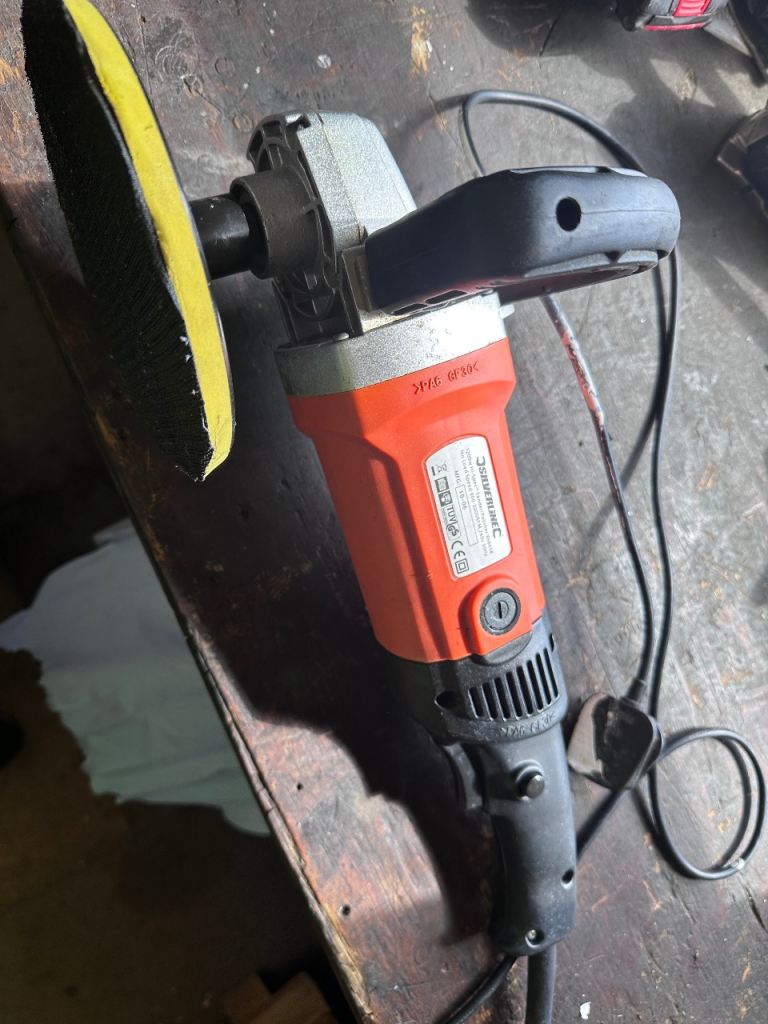 240v 7 inch car polisher and sander with brand new pads