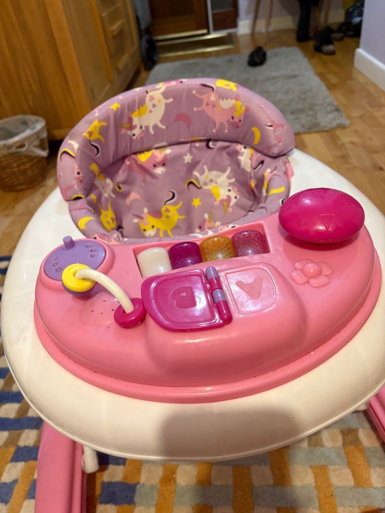 Redkite Baby Walker – Pink Unicorn Design, Good Condition | in ...