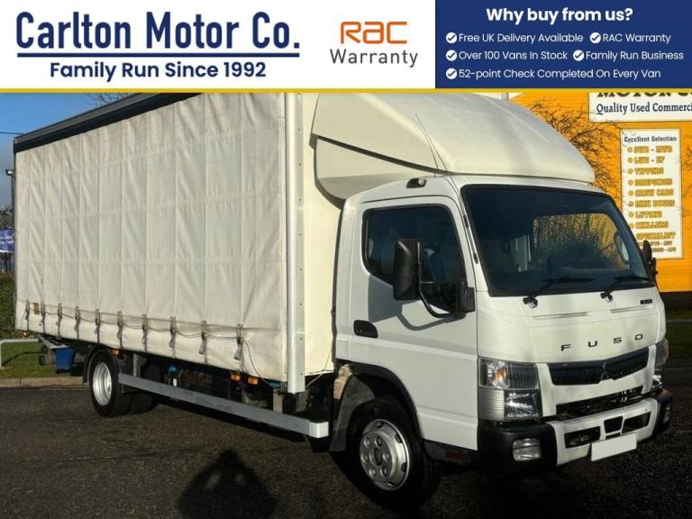 2019 Mitsubishi Canter 7C15 CURTAINSIDER HGV AUTO 148 BHP EURO 6  Curtain Side Diesel Automatic