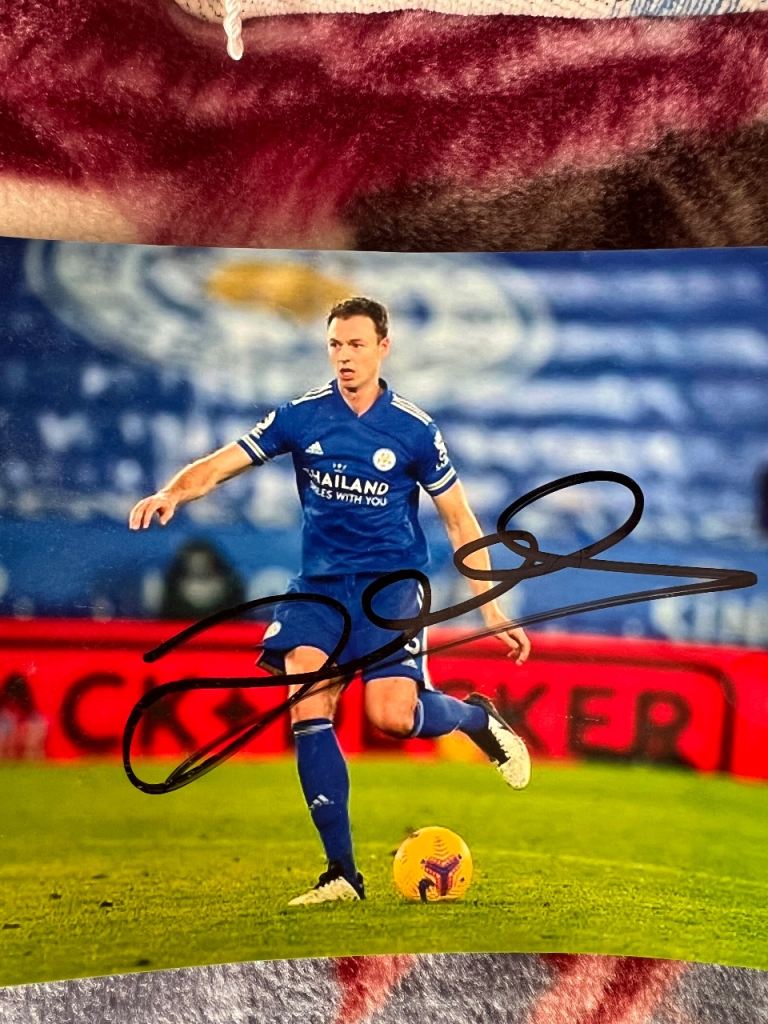 Jonny Evans Footballer Signed Autograph Signature Photo