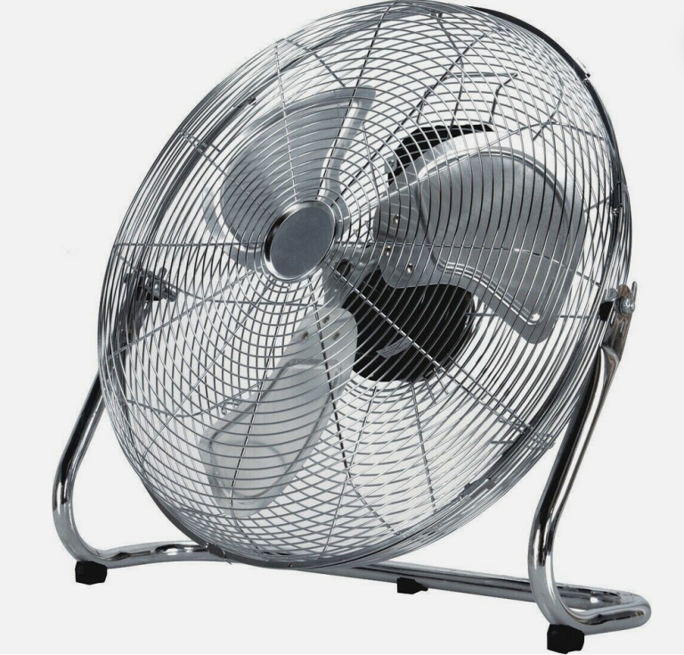 18" INCH CHROME FAN AIR CIRCULATOR HIGH VELOCITY PORTABLE HOME OFFICE FLOOR FAN