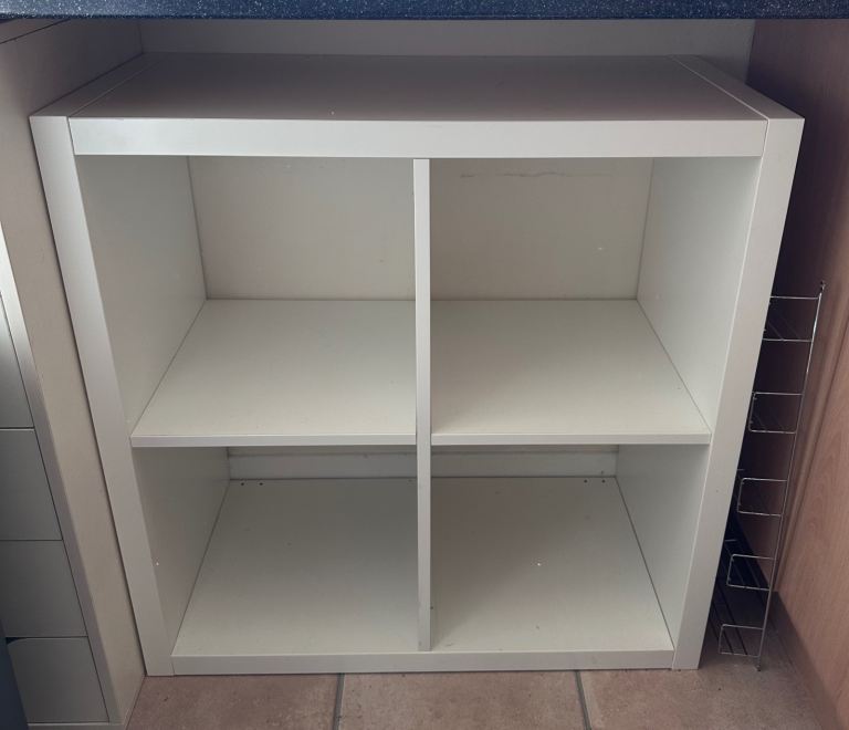 x2 ikea kallax storage unit