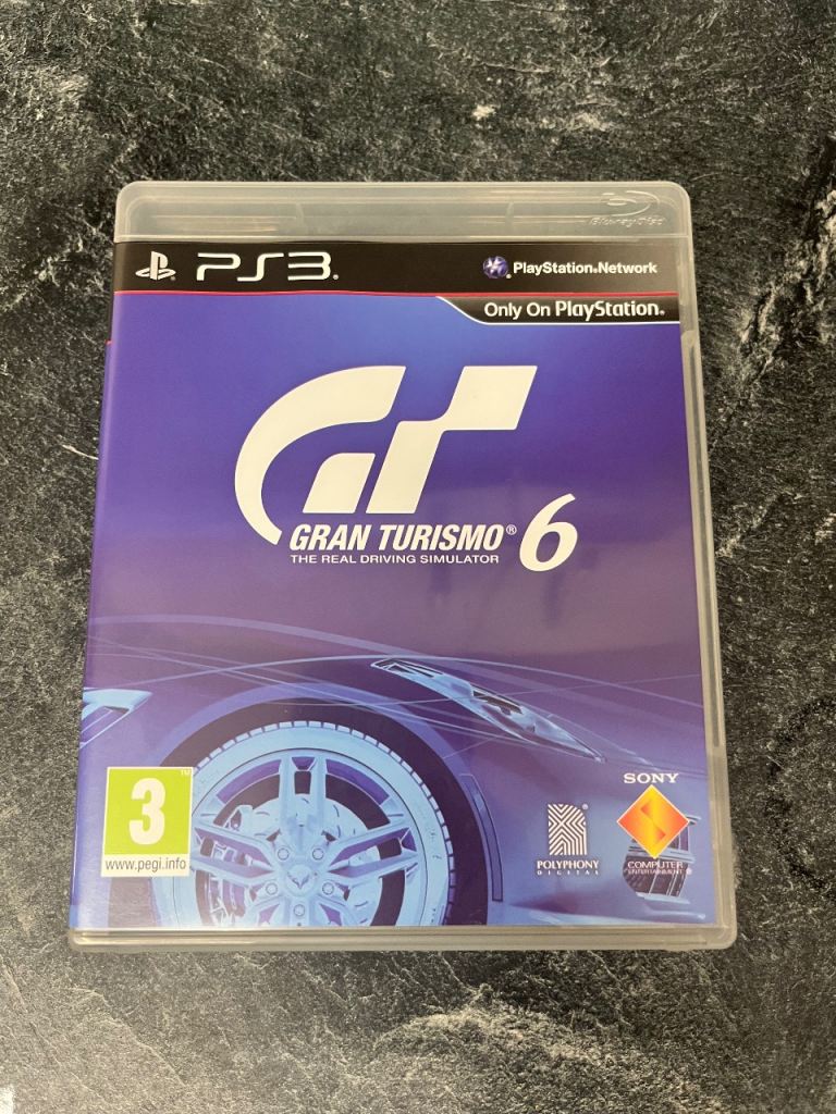 Gran Turismo 6 (Sony PlayStation 3, 2013) PS3 Real Racing Simulator Excellent