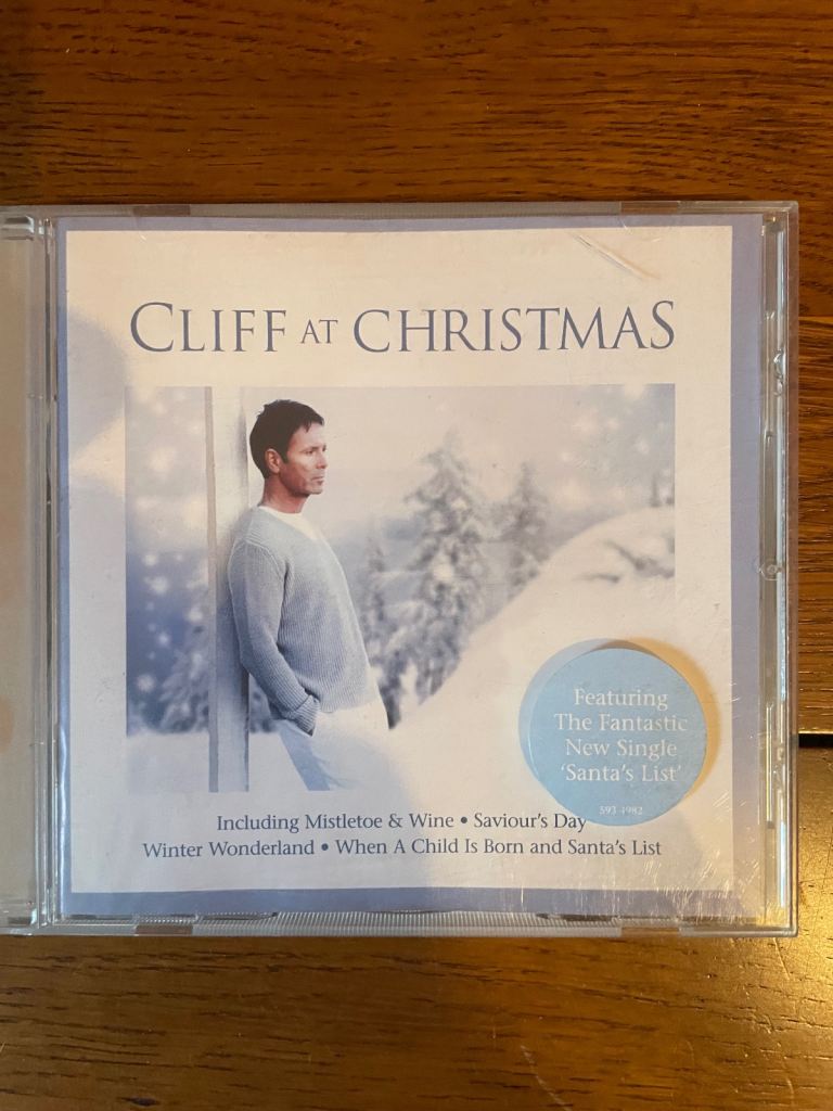 Cliff Richard’s Christmas cd album 