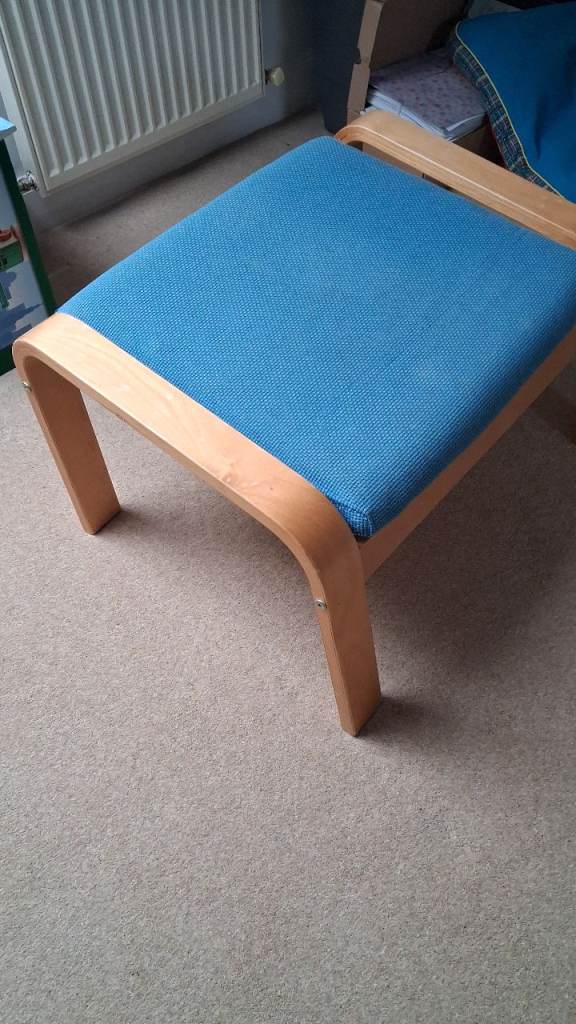Turquoise footstool - Ikea