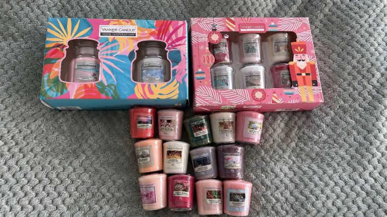 Yankee candles 2 boxes and 14 loose sealed.
