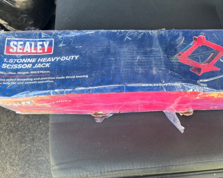 Car van vehicle scissor jack heavy duty 1.5 tonne sealer brand new 