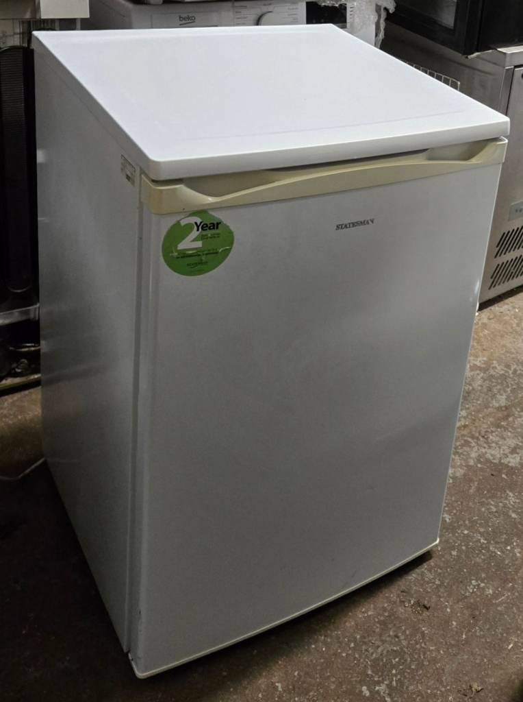 image for Statesman R155W Under Counter Fridge with Ice Box, 55 cm, White [Energy Class A+]