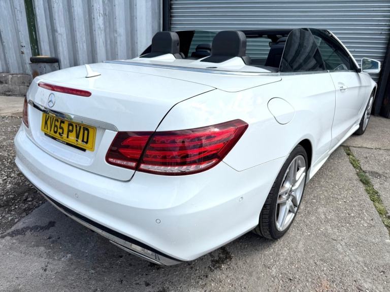 2016 65 MERCEDES E-CLASS E220 BLUETEC AMG CONVERTIBLE DAMAGED REPAIRABLE SALVAGE