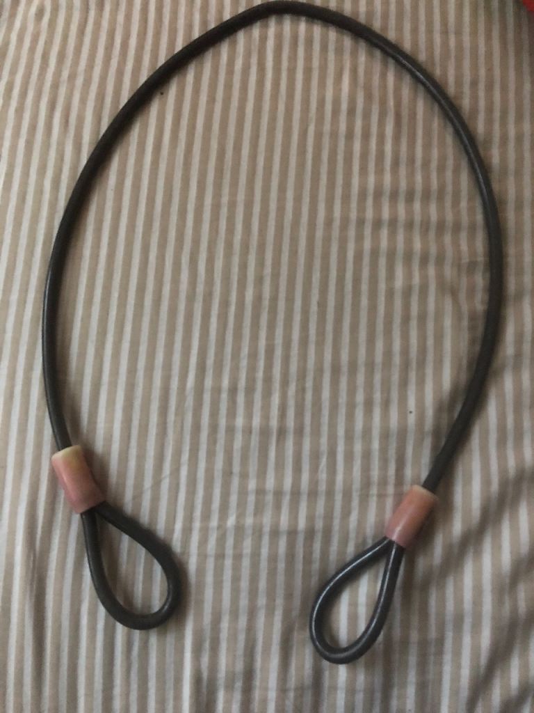 Sturdy Black Bike Security Cable Lock