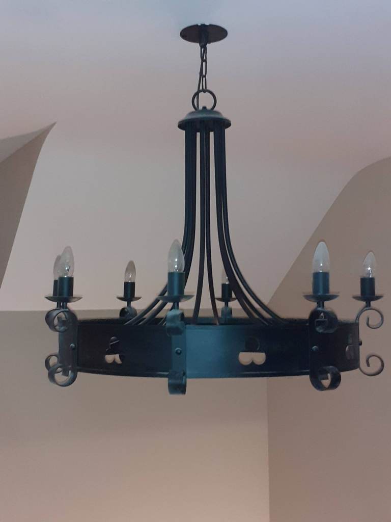 Cartwheel chandelier