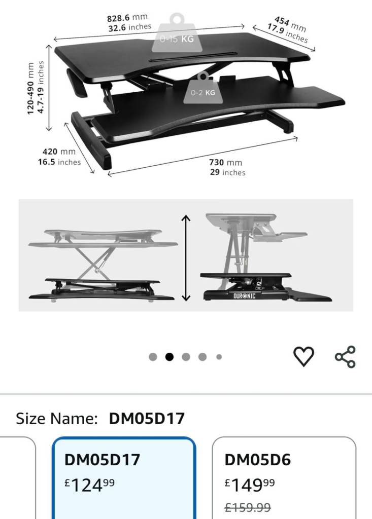 Adjustable Standing Desk Converter