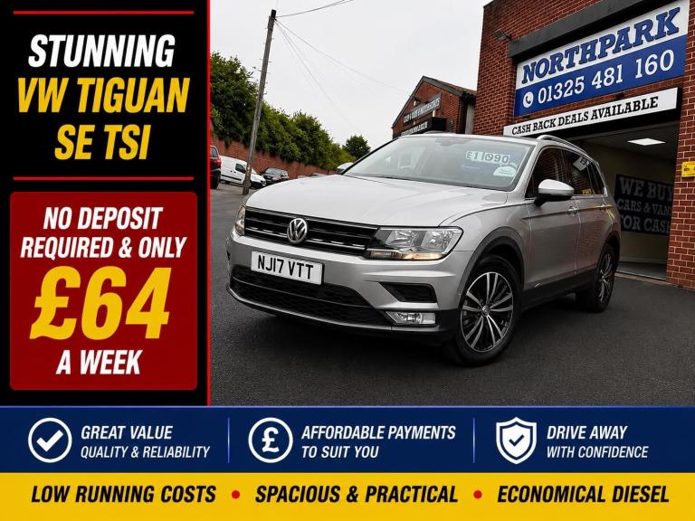 2017 Volkswagen Tiguan 1.4 TSi 150 SE 5dr ESTATE Petrol Manual