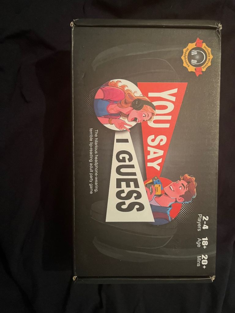 You Say I Guess Party Game with Headphones – As Good As New
