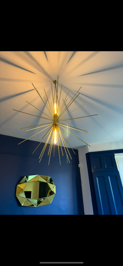  Lodes Elara Pendant Brass-Coated Aluminium XL by Heals