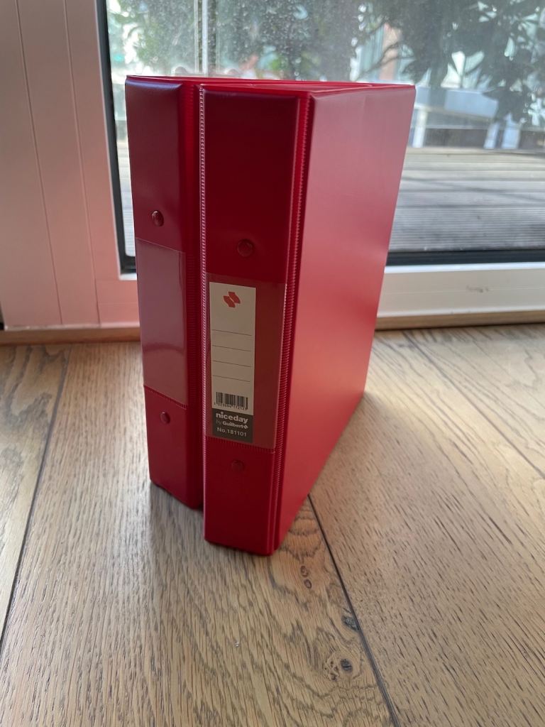 2 Red Ring Binders by Niceday for A5 paper– Size Mini or Junior, £5.00 ...