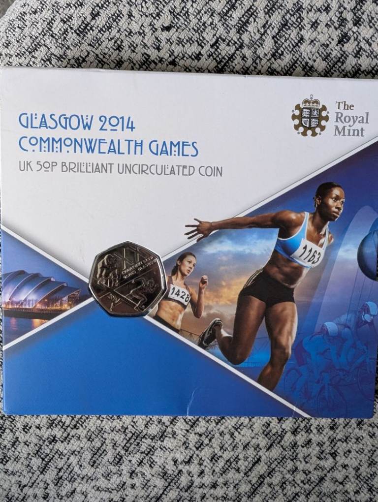 Glasgow 2014 Commonwealth Games UK 50p Coin - Uncirculated
