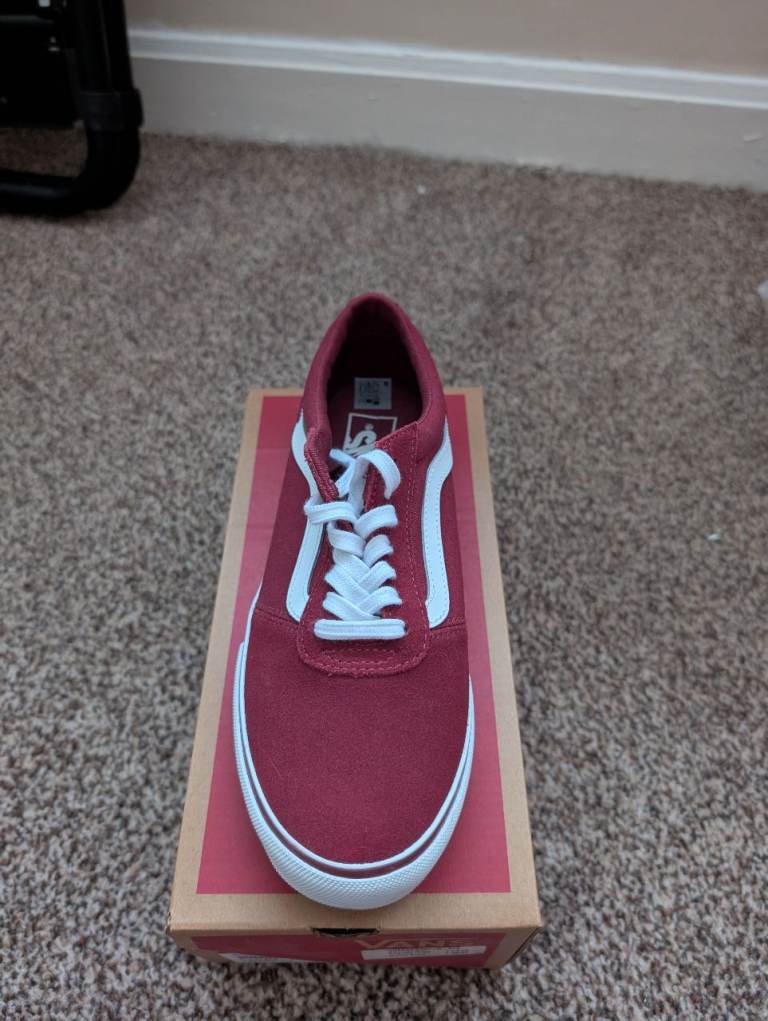 Burgundy Vans 