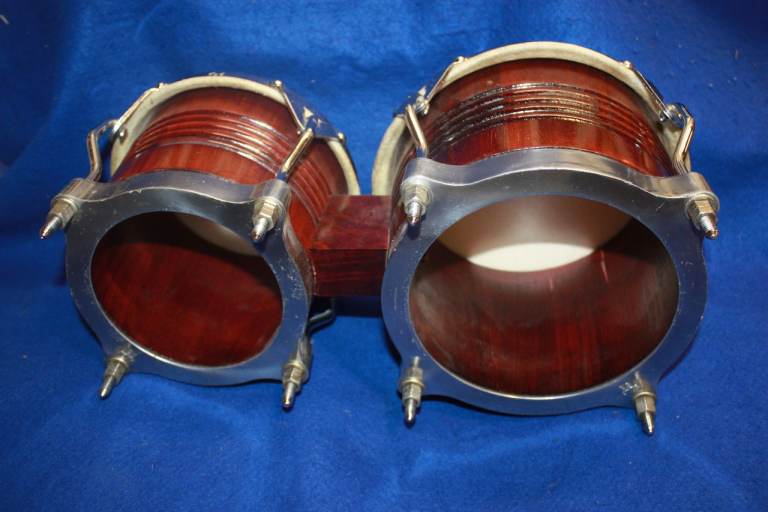 LP Matador Bongo Drums Dark Brown 7.1/4in + 8.5/8in Heads ~ Silver Hardware ~ £100 ono