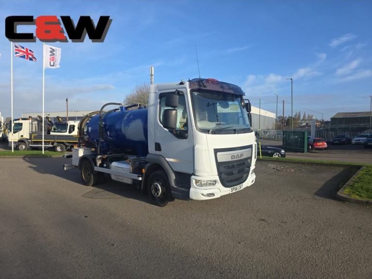 2016 (66) DAF FA LF 180 4x2 7.5T Vacuum Tanker - 296000kms
