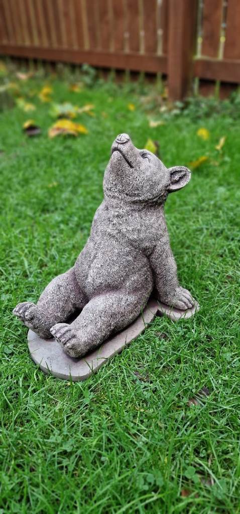 image for Resting Bear stone statue,garden ornament