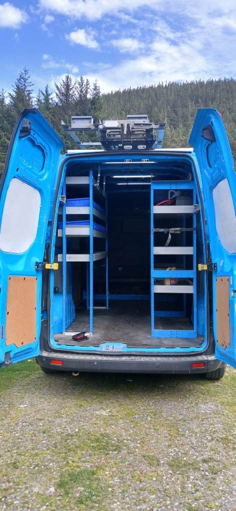 British Gas van shelving system