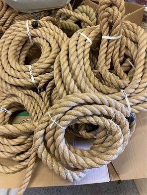 Various lengths and diamaters of synthetic Manila rope 