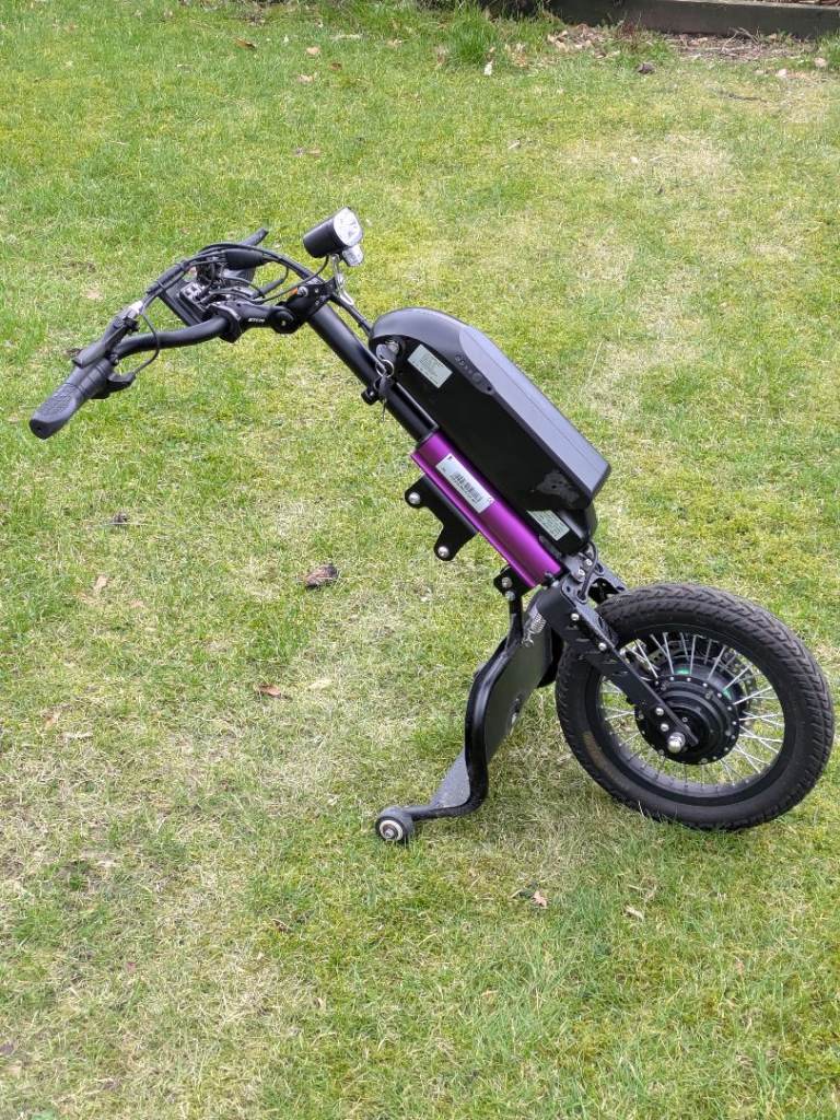 Front power attachment for wheelchair C7 trike, CC Cycles