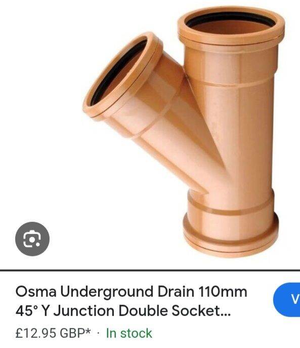 Osma 110mm drainage connectors