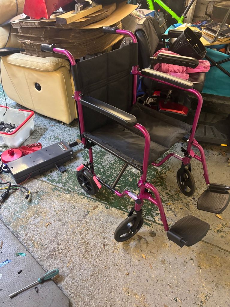 Aidapt metallic pink small adult or child wheelchair