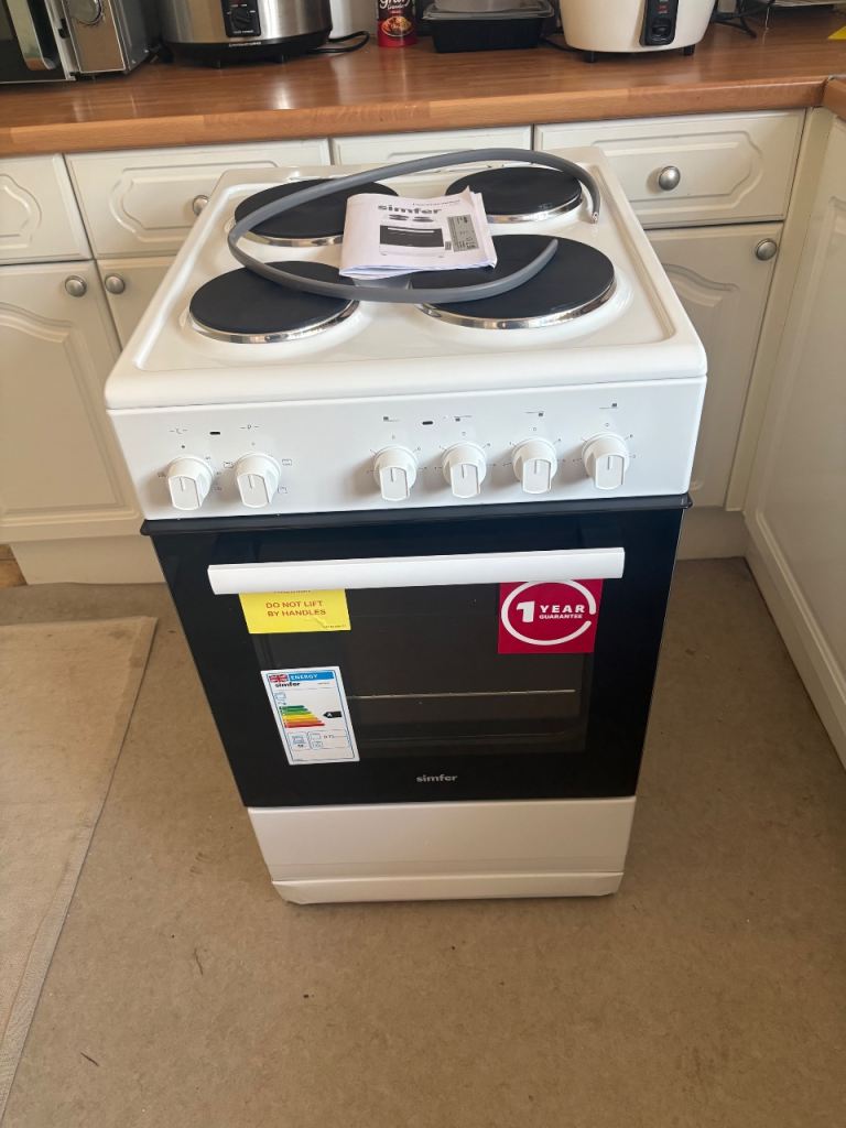 Simfer Freestanding Electric Cooker with Oven and Hob - Brand New