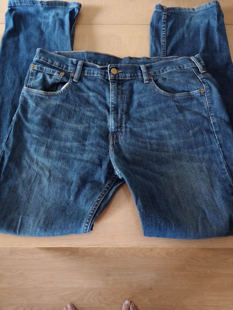 Levi's Men's Blue Denim Jeans W34 L34 - Good Condition
