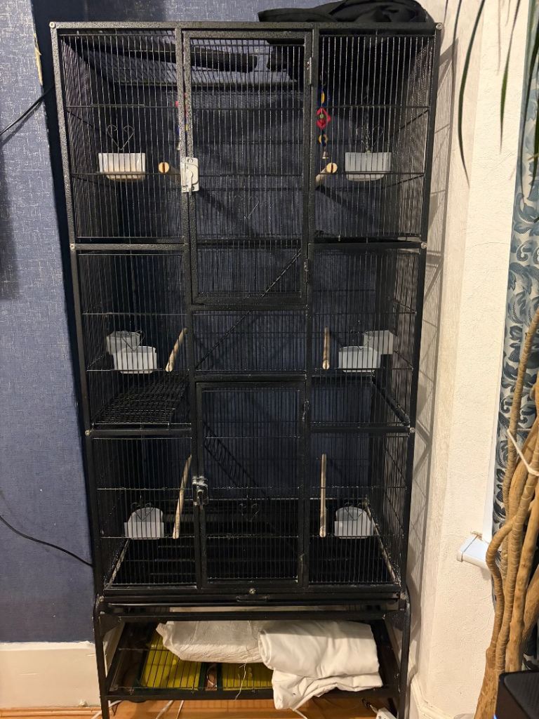 Large black bird cage 