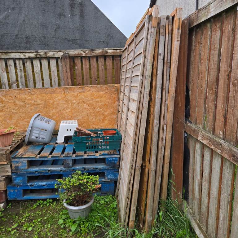 Free Wooden Garden Fence Panels – Used Condition