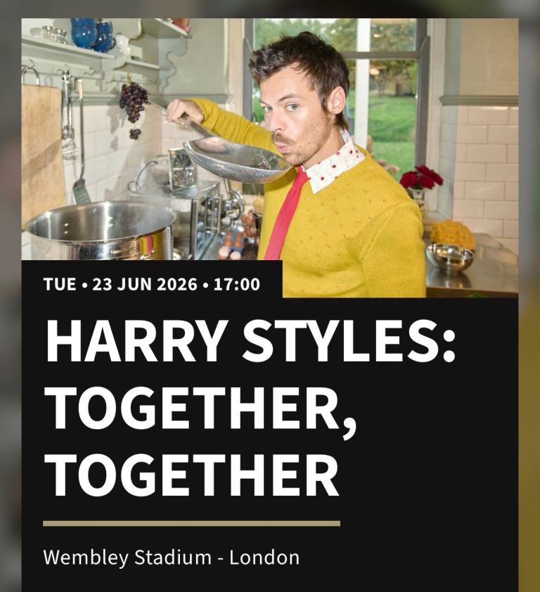 Harry Styles Wembley Stadium Ticket - 23rd June 2026, London