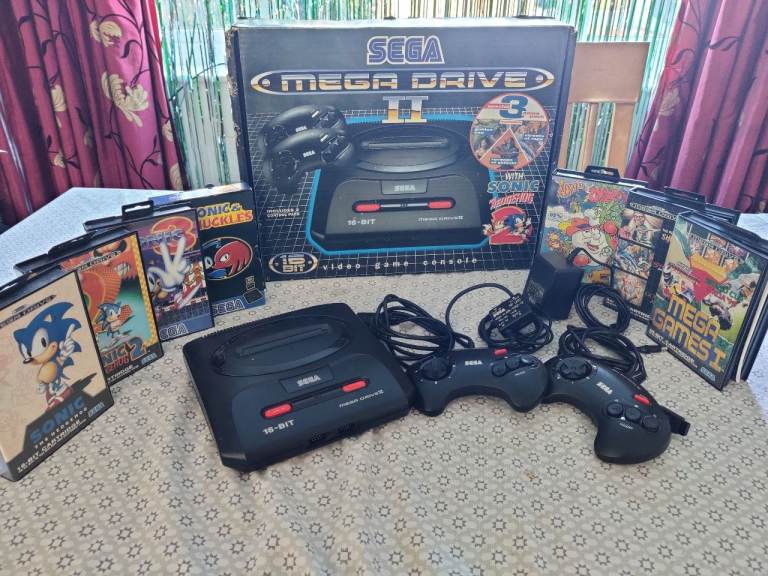 Sega Mega Drive 2 with 