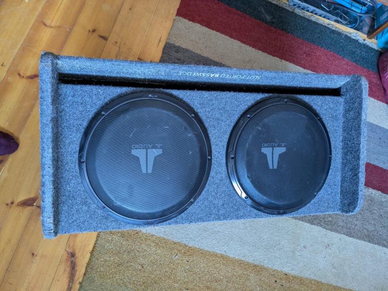 JL Audio slot ported subwoofer 2x12”