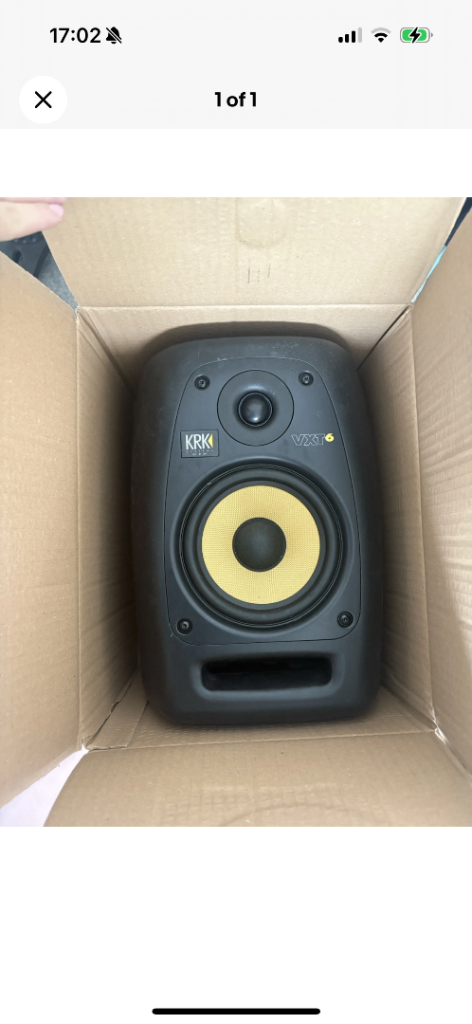 KRK VXT6 Active Studio Monitor Speaker – Black/Yellow, Good Condition