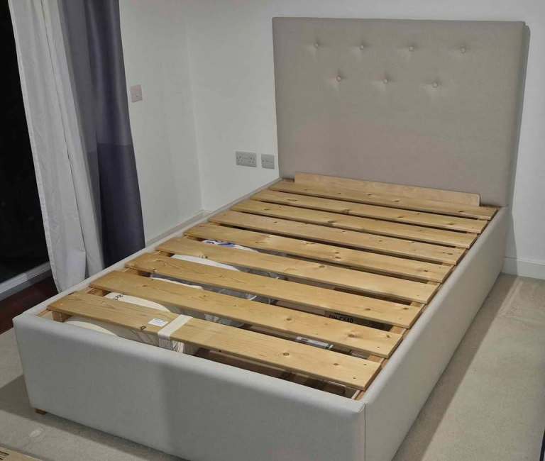 Warren Evans Deluxe Double Bed frame with Deep Storage Ottoman RRP £799 NOW £350 or near offer