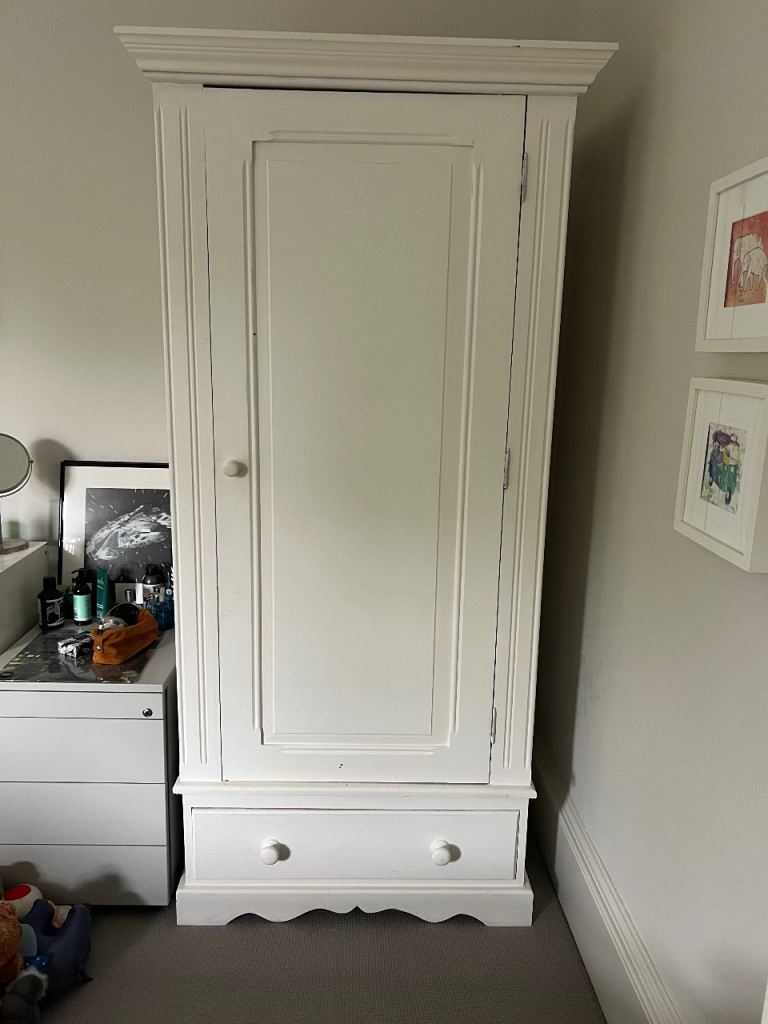 Single wooden wardrobe