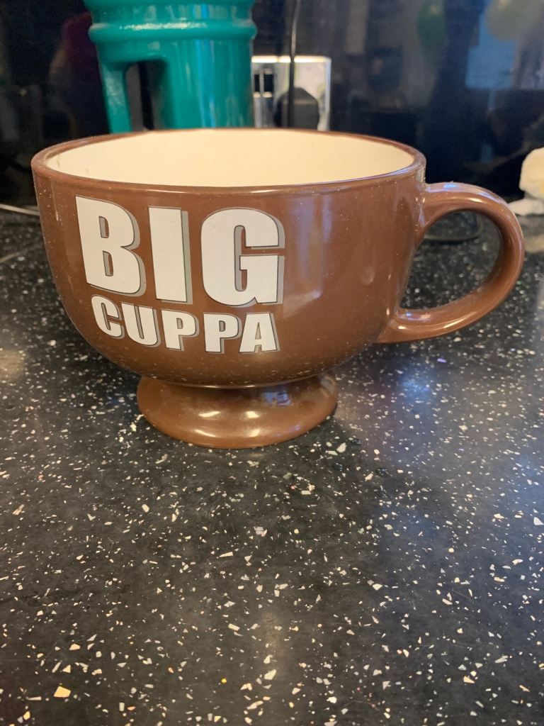 Extra large coffee/tea cup